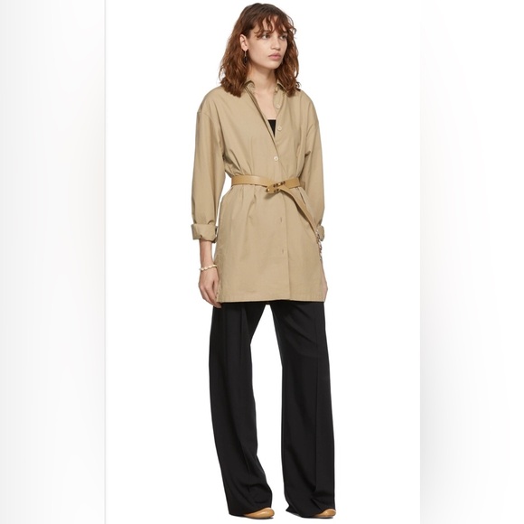 NWT $330 Isabel Marant Lecce Studded Leather in BEIGE, Size Small!